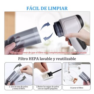 Foto 5 | Foto 5 | Aspiradora de Mano para Coche y Hogar Eo Safe Imports Esi-4638 Blanco