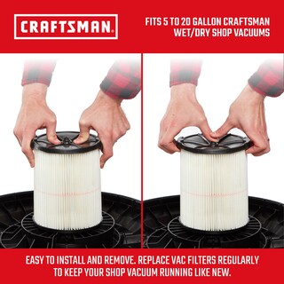 Foto 3 | Foto 3 | Filtro De Vacío Craftsman Cmxzvbe38755 Para 18.9 L A 75.7 L, Paquete De 2 - Venta Internacional.