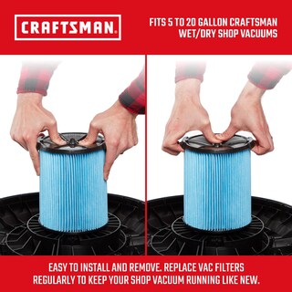 Foto 3 | Foto 3 | Filtro De Vacío Craftsman Cmxzvbe38776 Para Aspiradoras De 18,9 A 75,7 Litros, Paquete De 2 - Venta Internacional.