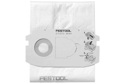 Foto 1 | Foto 1 | Bolsa De Filtro Festool 498410 Self Clean Para Ct Mini, Paquete De 5 - Venta Internacional.