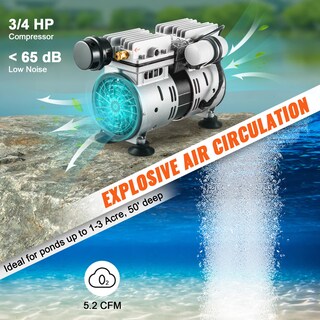 Foto 3 | Foto 3 | Aireador De Estanque Vevor De 550 W De Potencia, 5,2 Cfm Para 1,2 Hectáreas Con Tim - Venta Internacional.