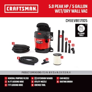 Foto 3 | Foto 3 | Aspiradora En Seco Y Húmedo Craftsman Cmxevbe17925 18.9l 5.0 Peak Hp - Venta Internacional.