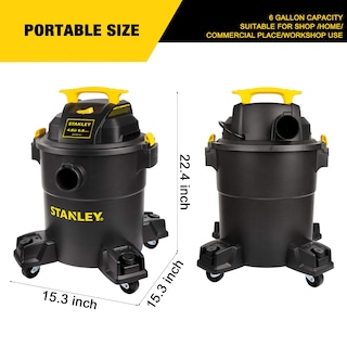 Foto 3 | Foto 3 | Aspiradora Para Productos Húmedos Y Secos Stanley Sl18116p 22l/4hp, 6 Galones, 300 H - Venta Internacional.