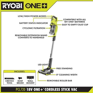 Foto 3 | Foto 3 | Aspirador Inalámbrico Ryobi Pacroban One+ 18v - Venta Internacional.