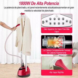 Foto 3 | Foto 3 | Plancha De Vapor Vertical 2 En 1 Ajustable Con Guantes Eo Safe Imports Esi-11616 Rojo