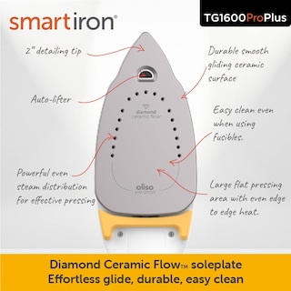 Foto 3 | Foto 3 | Plancha Iron Oliso Tg1600 Pro Plus 1800 W Smart con Elevación Automática Amarilla - Venta Internacional