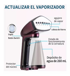 Foto 5 | Foto 5 | Plancha De Vapor Portátil Mano Ajustable 3 Marchas Vertical Púrpura
