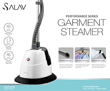 Foto 6 | Foto 6 | Vaporizador De Ropa Salav Standing Steamer, 1,3 L, 1500 W, Negro - Venta Internacional.