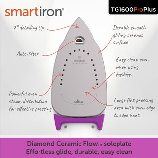 Foto 3 | Foto 3 | Plancha Iron Oliso Tg1600 Pro Plus 1800 W Smart con Elevación Automática Morada - Venta Internacional
