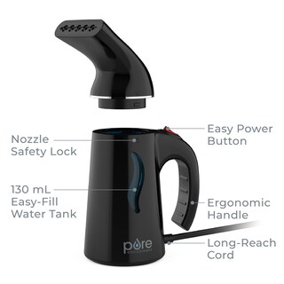 Foto 7 | Foto 7 | Vaporizador De Tela Pure Enrichment Puresteam Portátil Negro - Venta Internacional.