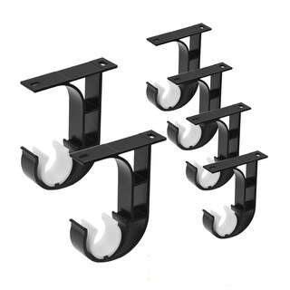 Foto 1 | Foto 1 | Soporte Set Tubos Cortinero Ajustable Gancho 6pcs Eo Safe Imports Esi-14993 Negro
