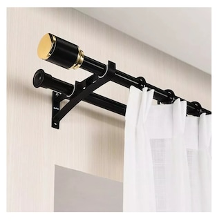 Foto 2 | Foto 2 | Soporte Set 4 Cortinero Para Pared Ajustable Gancho, Belug Negro