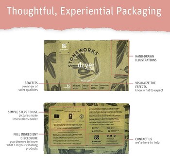 Foto 7 | Foto 7 | Sábanas Para Secadora Grab Green Stoneworks Birch Branch, 160 Hojas - Venta Internacional.