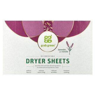 Foto 1 | Foto 1 | Sábanas Para Secadora Grab Green 80 Con Aroma A Lavanda Y Vainilla - Venta Internacional.