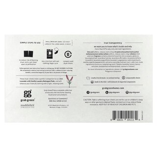 Foto 2 | Foto 2 | Sábanas Para Secadora Grab Green 80 Con Aroma A Lavanda Y Vainilla - Venta Internacional.