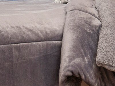 Foto 4 | Foto 4 | Cobertor Dormireal Liso Gris King Size