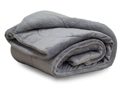 Foto 5 | Foto 5 | Cobertor Dormireal Liso Gris Matrimonial