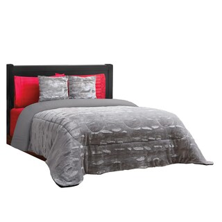 Foto 1 | Foto 1 | Edredón Matrimonial con 2 Vistas Elefantito Hogar Platino color Gris