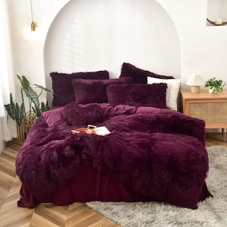 Foto 1 | Foto 1 | Cobertor B.Kind & Beyond King Size Pelo Alto con Borrega color Tinto