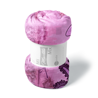 Foto 4 | Foto 4 | Frazada Matrimonial Mi Mantita Mx Ajolote Billete 50 color Rosa