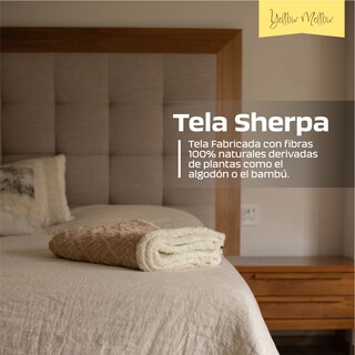 Foto 4 | Foto 4 | Cobija Aborregada con Relieve Yellow Mellow Beige 150 x 100 cm