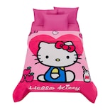 Cobertor Serenity PROVIDENCIA Hello Kitty Pink Matrimonial