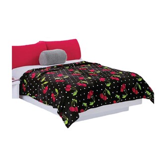 Foto 1 | Foto 1 | Cobertor Matrimonial Concord Cherry Pop Negro