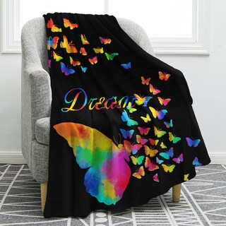 Foto 1 | Foto 1 | Manta Jekeno Colorful Butterfly Comfort Warm, 150 X 200 Cm - Venta Internacional.
