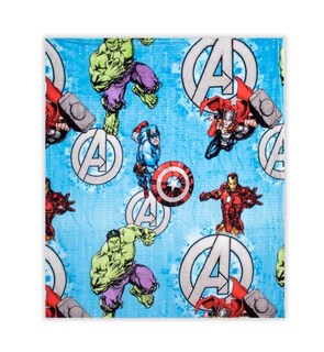 Foto 1 | Foto 1 | Frazada Infantil Avengers Extra Suave 127x152cm Azul