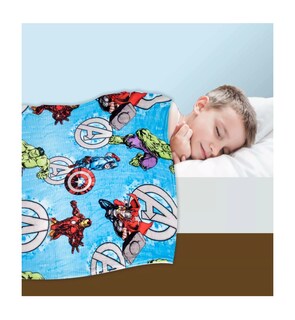 Foto 2 | Foto 2 | Frazada Infantil Avengers Extra Suave 127x152cm Azul