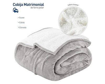 Foto 2 | Foto 2 | Cobija Matrimonial Bluelander color Gris