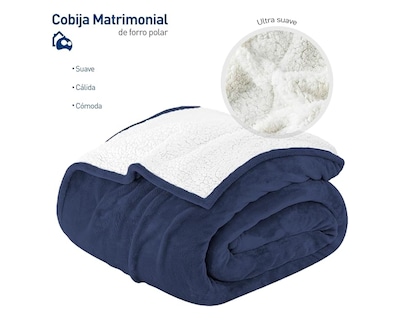 Foto 2 | Foto 2 | Cobija Bluelander CBHH-0443 Azul Marino Matrimonial