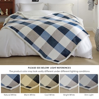 Foto 6 | Foto 6 | Manta Polar Pu Mei Sherpa Reversible De 150 X 200 Cm, Color Gris - Venta Internacional.