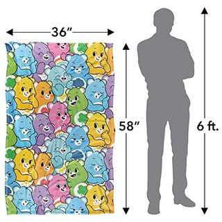 Foto 5 | Foto 5 | Manta Logovision Care Bears Very Many Bears Silky Touch - Venta Internacional.