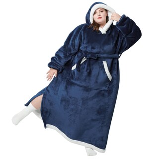 Foto 1 | Foto 1 | Manta Portátil, Sudadera Con Capucha, Edsure, Forro Polar Sherpa De Gran Tamaño - Venta Internacional.
