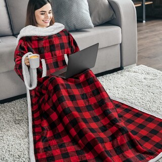 Foto 2 | Foto 2 | Manta Portátil Pavilia De Forro Polar Sherpa De Primera Calidad Para Mujer - Venta Internacional.