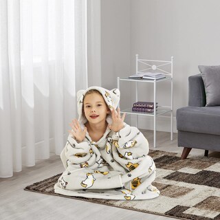 Foto 3 | Foto 3 | Sudadera Portátil Con Capucha Three Poodle Over-size Sherpa - Venta Internacional.