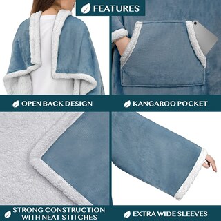 Foto 3 | Foto 3 | Manta Portátil Pavilia De Forro Polar Sherpa De Primera Calidad Para Mujer - Venta Internacional.