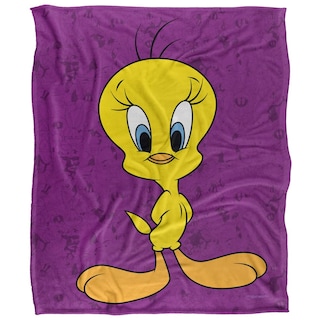 Foto 2 | Foto 2 | Manta Looney Tunes Tweety Bird Silky Touch De 50 X 60 Pulgadas - Venta Internacional.