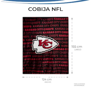 Foto 3 | Foto 3 | Cobija Frazada Nfl De Micropolar Kansas City Chiefs 100% Original