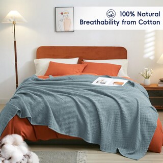 Foto 5 | Foto 5 | Manta Phf Waffle Weave, 100% Algodón, Tamaño King, 270 X 230 Cm - Venta Internacional.