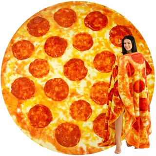 Foto 1 | Foto 1 | Manta Para Pizza Zulay Pepperoni Novelty, Franela, 120 Cm - Venta Internacional.