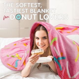 Foto 3 | Foto 3 | Manta Zulay Giant Con Forma De Rosquilla Esmaltada De Doble Cara Para Adultos Y Niños - Venta Internacional.