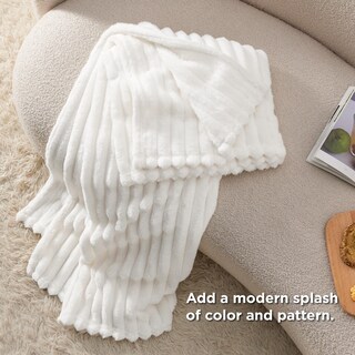 Foto 5 | Foto 5 | Manta Bedsure Gentlesoft Cozy, Blanca, 125 X 150 Cm - Venta Internacional.