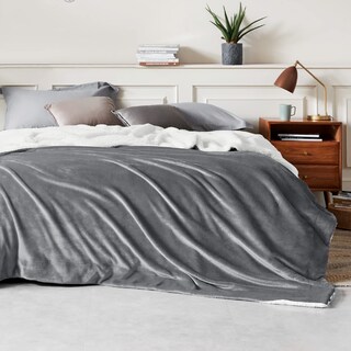 Foto 7 | Foto 7 | Manta De Cama Con Forro Polar Sherpa, Tamaño Doble, 150 X 200 Cm, Color Gris - Venta Internacional.