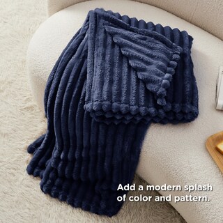 Foto 5 | Foto 5 | Manta Bedsure De Forro Polar Azul Para Sofá Gentlesoft, 150 X 200 Cm - Venta Internacional.