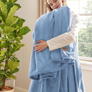 Foto 1 | Foto 1 | Manta De Cama Gruesa De 500 G/m², Antiestática, Para Invierno, Color Azul Ashley - Venta Internacional.