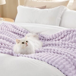 Foto 4 | Foto 4 | Manta Bedsure Lavender Fog, Forro Polar Para Sofá, 150 X 200 Cm - Venta Internacional.
