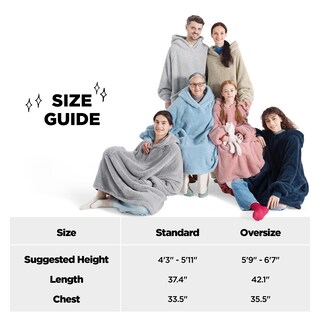 Foto 5 | Foto 5 | Manta Portátil con Capucha Bedsure Cozy Sherpa Unisex - Venta Internacional
