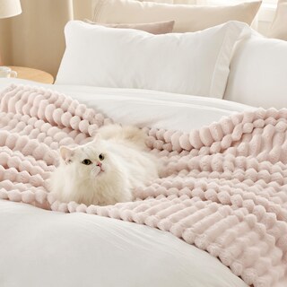 Foto 4 | Foto 4 | Manta Bedsure Crystal De Forro Polar Rosa Para Sofá, 150 X 200 Cm - Venta Internacional.